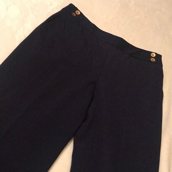 Grace Elements Navy Blue Flat Front Pants - Sz 10 - Picture 2 of 7